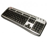 Teclado multimídia com teclas especiais 